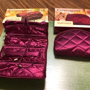 Tote Extravagance Collection Jewelry Roll & Small Clutch